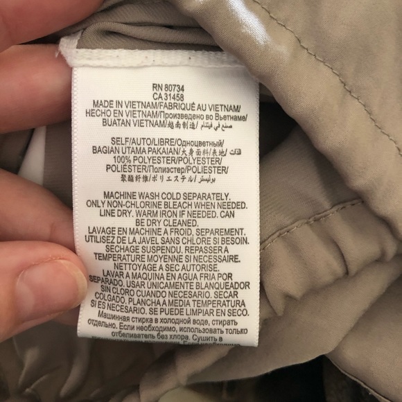 BCBG maxazria tan shimmer tie bottom blouse - Picture 6 of 6